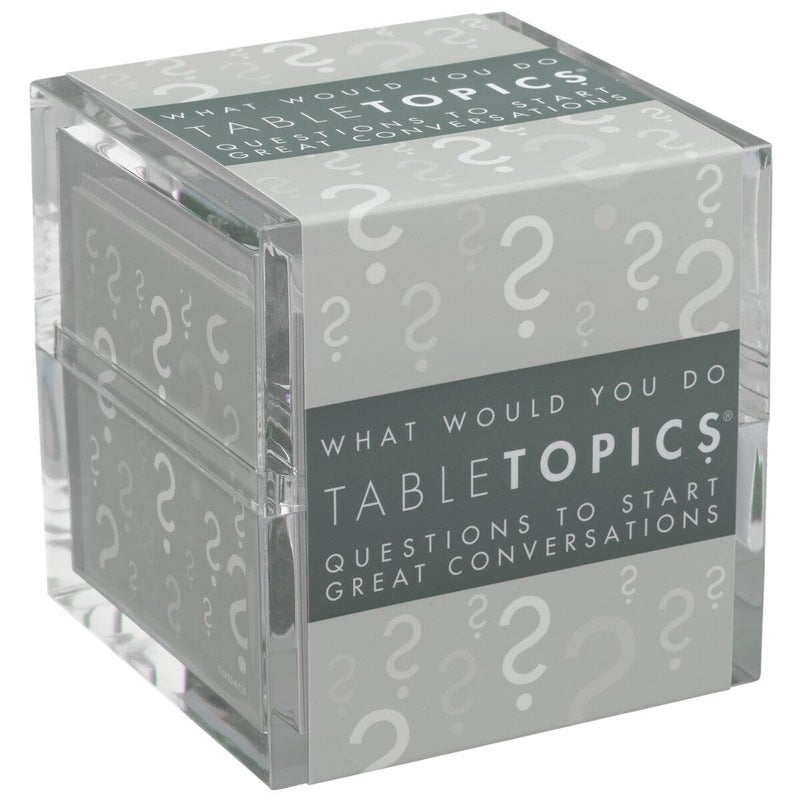 TableTopics What Would You Do Question Card Game - 135 Provocative Conversation Starter Cards for Parties with Adult Friends, Spark Lively Debates about Sticky Situations, Icebreaker Game - Image 1